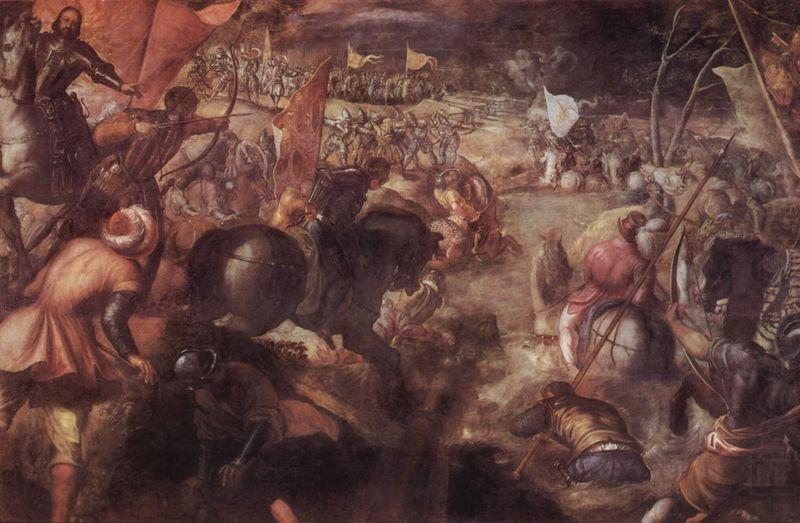 Jacopo Tintoretto Die Schlacht am Taro oil painting picture